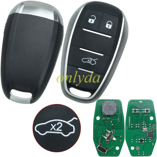 made in China  for 2015-2020 Alfa Romeo Giulia Stelvio Smart key/3 button/  FCC ID: KR5ALFA434 /433MHz P/N: A2C97634900/ 4A chip