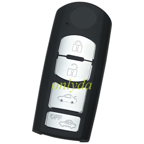 Original 2018+ Mazda 4 button keyless Smart remote key with 434mhz with HITAG pro ID49 chip  for  Axela Atenza CX4 CX5 Model: SKE13E-02