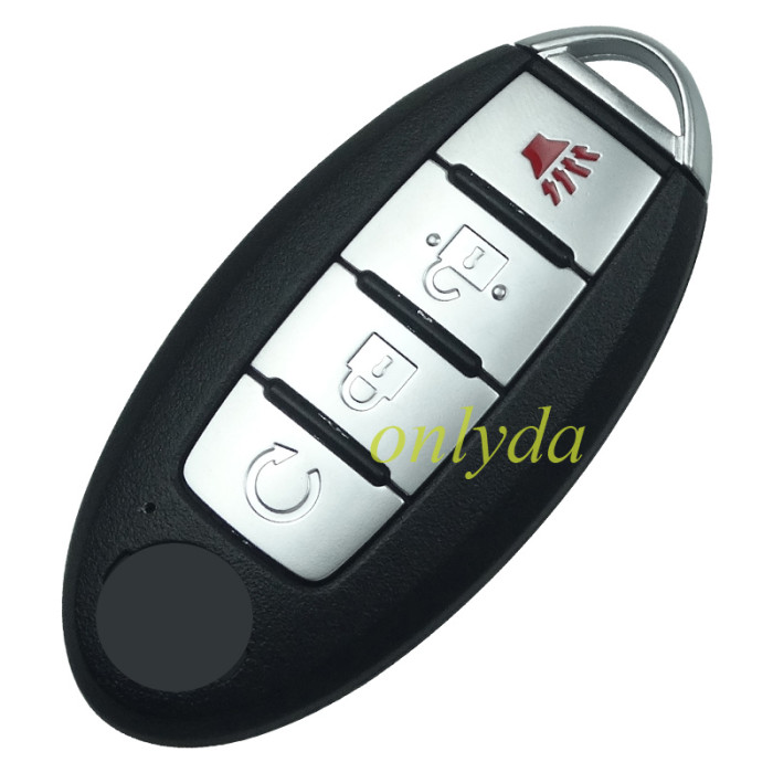 For nissan 3+1 button remote key blank with bage