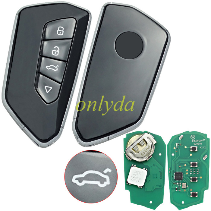 KEYDIY Remote key 4  button ZB25-4smart key for  KDX2 and KD MAX