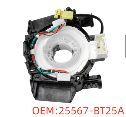 New 25567-BT25A Spiral Clock Spring Cable For Nissan Pathfinder Qashqai（Inner diameter of the small circleis 52mm）please see the picture