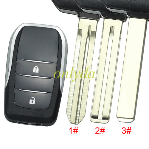 For Toyota 2 button modified key shell,please choose the key blade