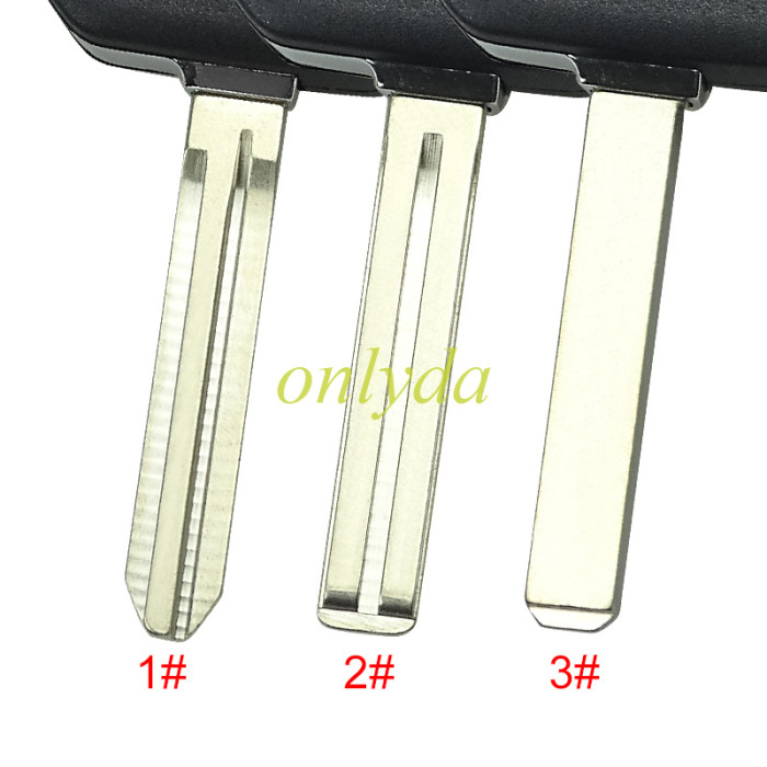 For Toyota 2 button modified key shell,please choose the key blade