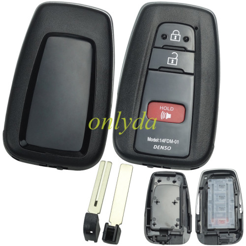 For Toyota 2+1 button remote key blank