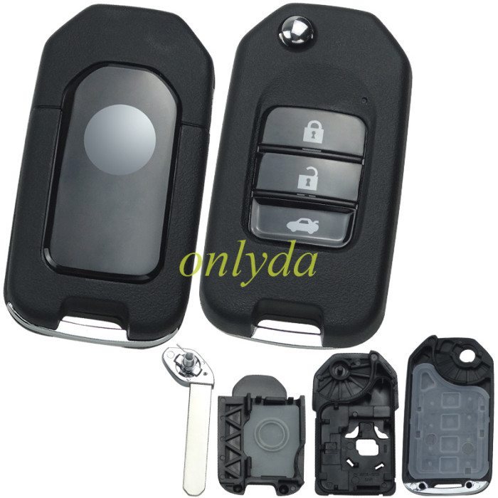 For Honda 3 button modiFied remote key