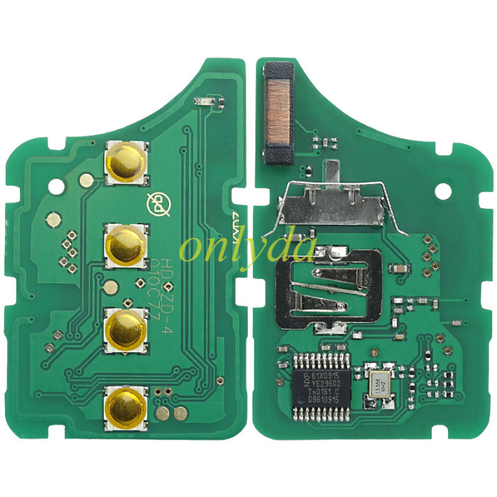 For Honda 2/3 button remote key chip: Honda G PCF7961X(HITAG3) ID47 / HONDA G  & 433 Mhz compatible Honda Accord 2015-2017.  FCCID: HLIK6-3T blade HON66,  battery CR2032.