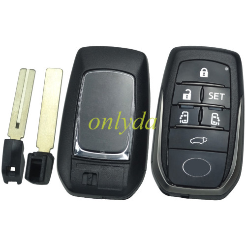 For Toyota 6 button remote key blank  with TOY12 blade