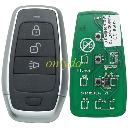 For AUTEL MAXIIM IKEY Standard Style IKEYAT003AL 3 Buttons Independent Smart Key (Lock/ Unlock/ Panic)