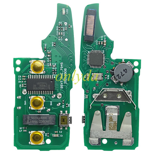 KYDZ Brand VW 3+1 button remote key  315MHz ASK ID48 CHIP Model Number is 5KO 959 753AH/5KO-837-202AK FCC ID: NBG010206T P/N: 5K0837202AK made in China