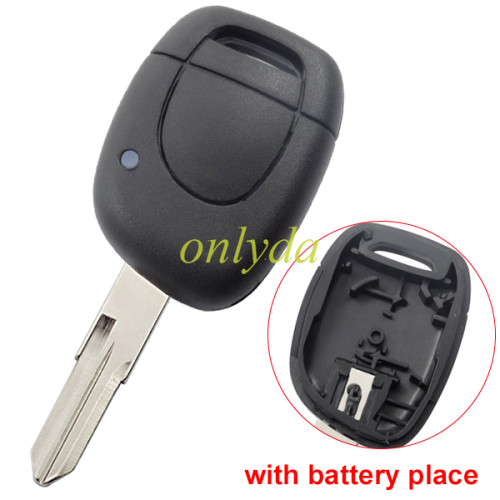 For  Renault Remote Shell with 1 button，VA102 blade  (with battery place part inside )