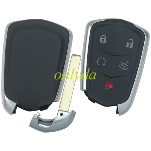 For Cadillac 4+1 button remote key shell with blade