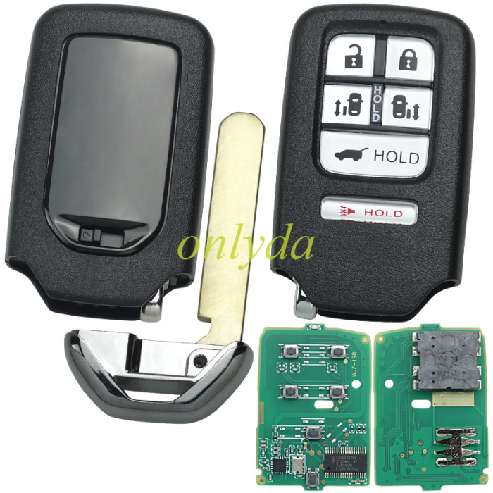 Smart Key Odyssey  6 Button remote key 313.8MHz ID47 chip Fcc:KR5V1X Odyssey 2014-2017