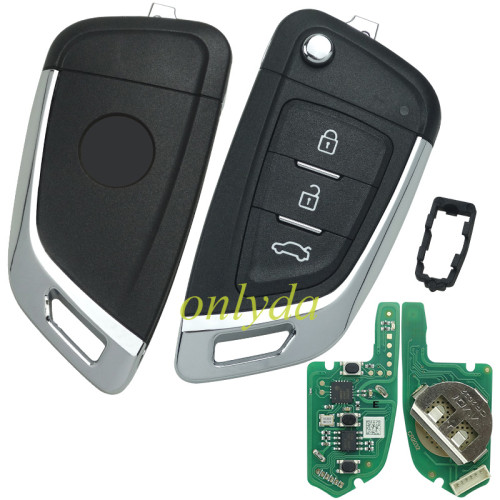 For Xhorse Universal 3 Buttons Wire Remote Car Key  English Version XKKF03EN