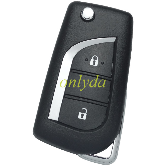 2 button flip remote key shell  with Toy48 blade