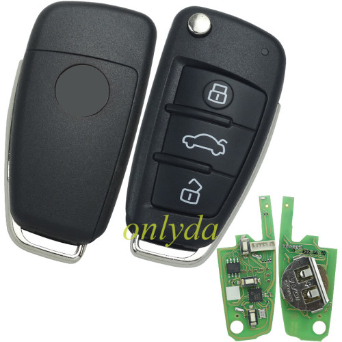 For Xhorse VVDI  Remote Key A6L Q7 Type 3 button Universal Remote Key  XKA600EN