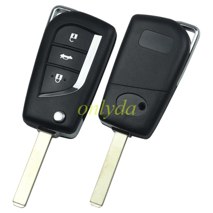 For Toyota 3 button remote key shell  with VA2 307 blade