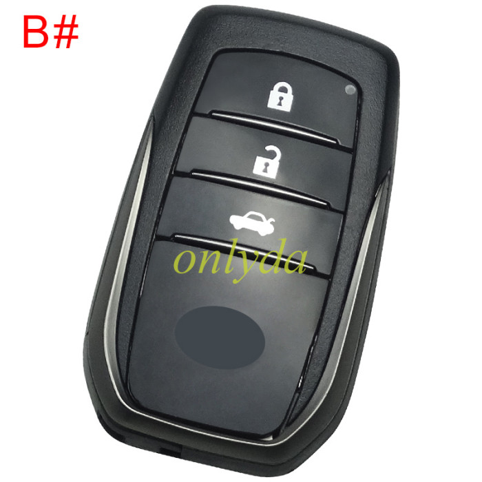 For Toyota key shell ，please choose button