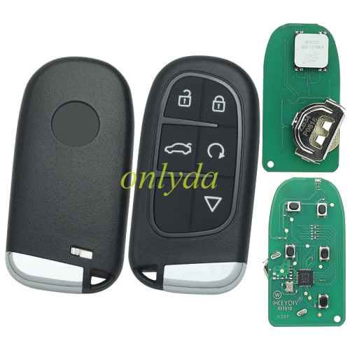 KEYDIY Remote key 5 button ZB34-5 smart key for KDX2 and KD MAX