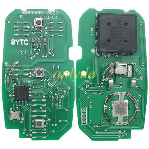 For Buick Keyless Smart 2+1 button remote key with 7952E HITAG2 46chip- 433mhz ASK model  Buick Regal 2018-2020 FCC ID: HYQ4EA / PN: 13506667