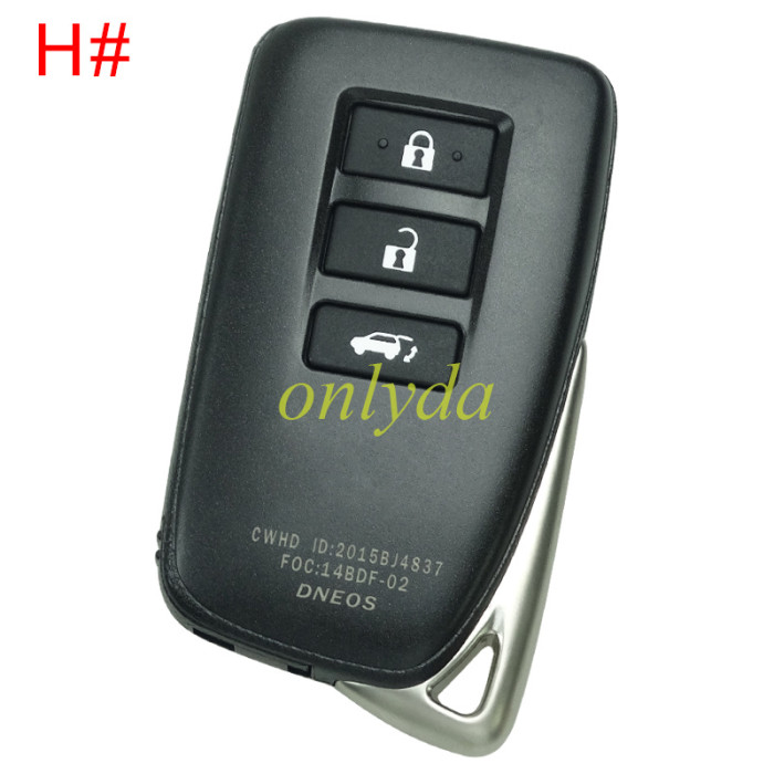 For toyota  modified remote key blank , pls choose button