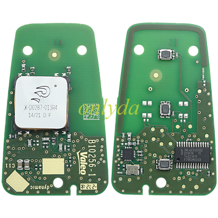 For Peugeot 3 button remote key with 434mhz/315mhz  with HITAG AES（4Achip) ,pls choose mhz