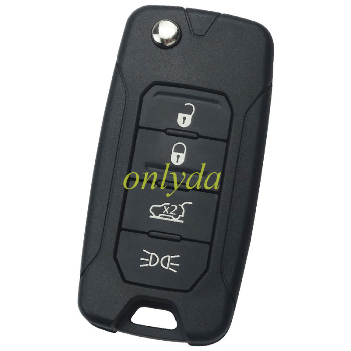 for Chrysler  Jeep Renegade FIAT 500X  2015- 2018 Remote Car Key Fob 2+1/3+1/4button with Megamos AES MQB 48  chip 433MHz  2ADFTFI5AM433TX  original PCB + after market keys shell Pls choose button