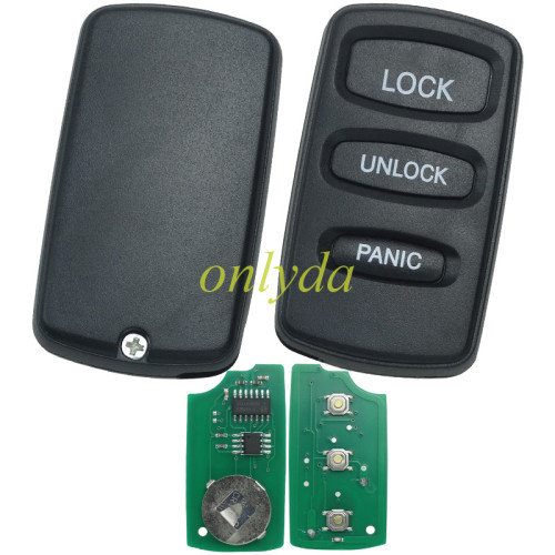 For Mitsubishi  3 button remote key with 313.8MHZ/315MHZ/433MHZ FCC ID:OUCG8D525MA, pls choose mhz