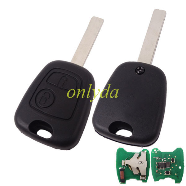 For  peugeot 407; 2 button remote key with PCF7961 46 chip