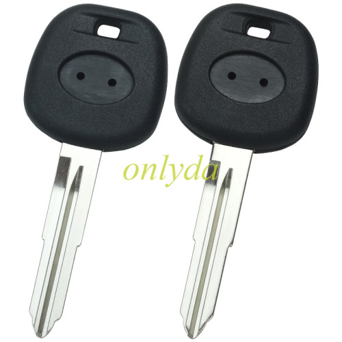 For Toyota transponder key blank TOY43R blade with badge with  carbon chip part