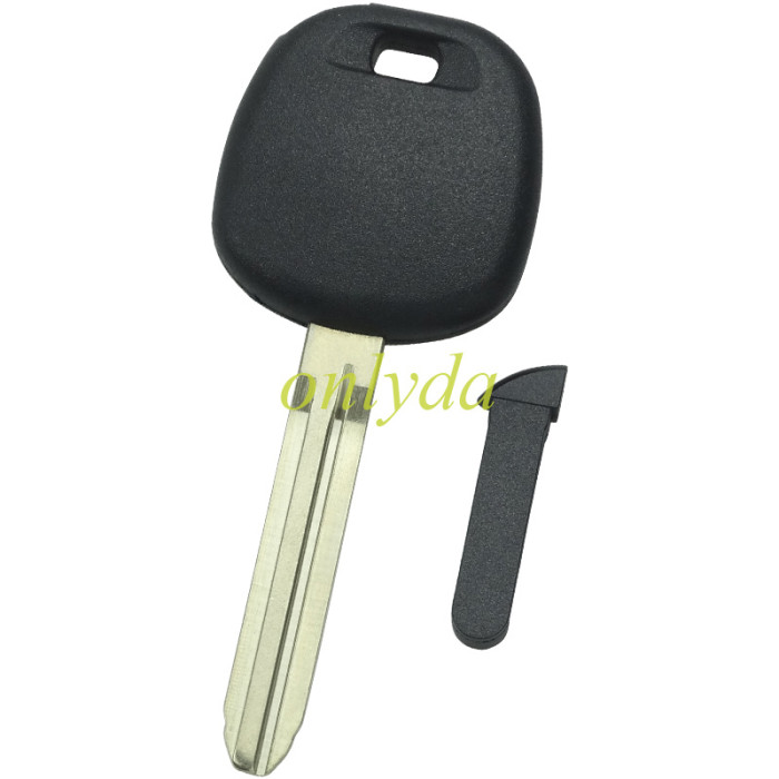 transponder key blank Toy43 blade without logo with TPX chip and  carbon chip part