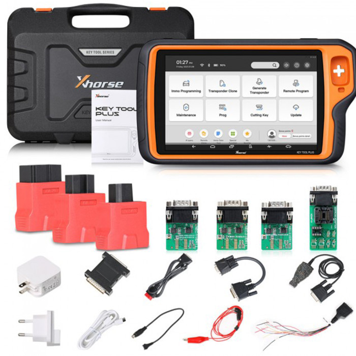 Xhorse VVDI Key Tool Plus Pad Support DOIP/CAN-FD/CAN and K protocol switch pin/Chip detection smart key programming