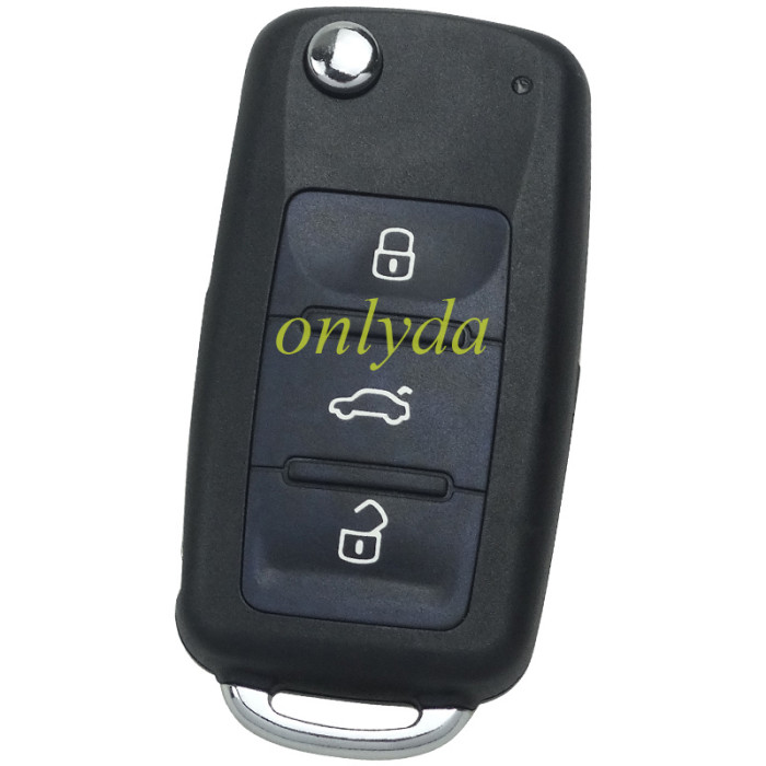 For VW MQB remote keyless megamos AES 3 button  , with 433.92mhz for VW 4.5 Caddy Transporter proximity  2017-2019