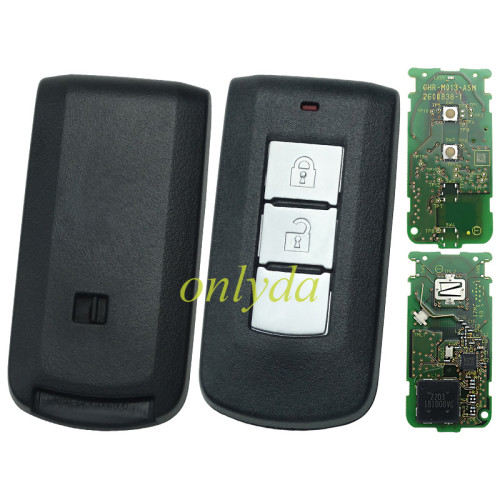 Original Mitsubishi 2 button keyless smart remote key with 434mhz & PCF7952 chip ID 47 CHIP  GHR-M013