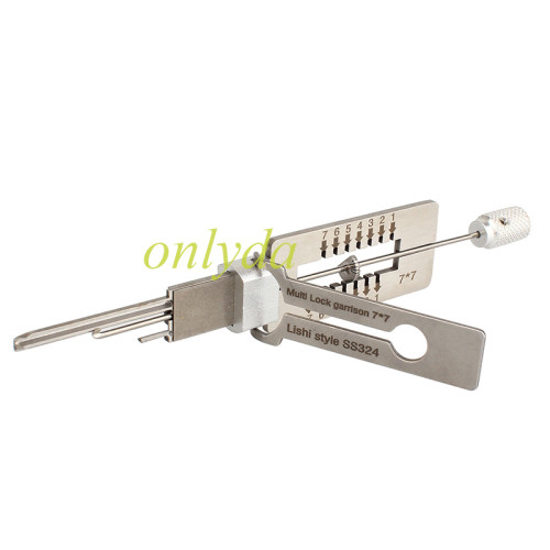 Lishi style SS324 Cvivil 2-in-1 for Multi Lock gamison7*7