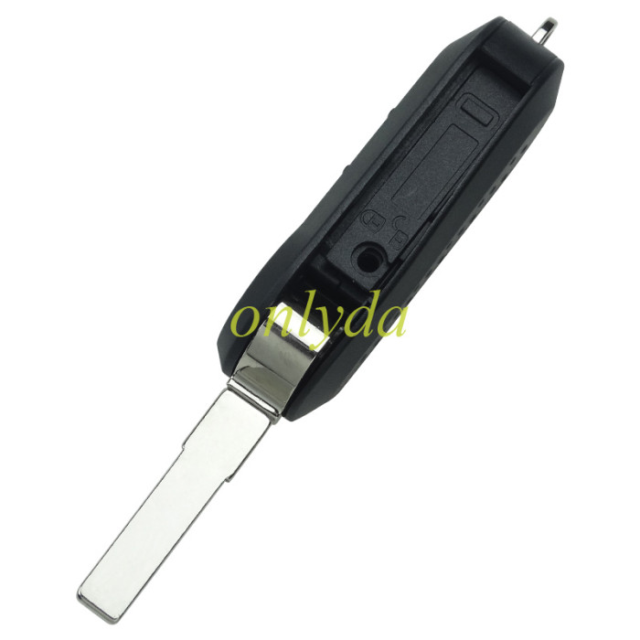 For  Fiat 3 button remote key blank black color