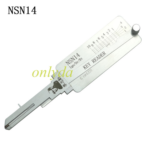 NSN14  Ign/Dr/Rt key reader locksmith tools used for Nissan motorcycle 