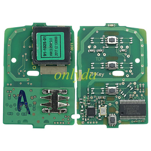 3+1button smart keyless remote key with 313.8mhz NCF7952X / HITAG 3 / 47CHIP FCC ID: KR5V1X