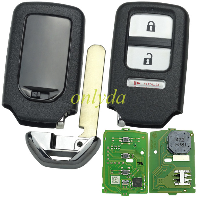 Xhorse XZBT41EN for honda 3 button  Vvdi smart remote key