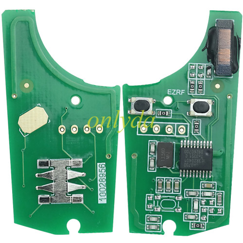 For  OPEL VAUXHALL and ASTRA H Opel remote 2 button 434mhz -7941 chip （ round logo place on the back ）