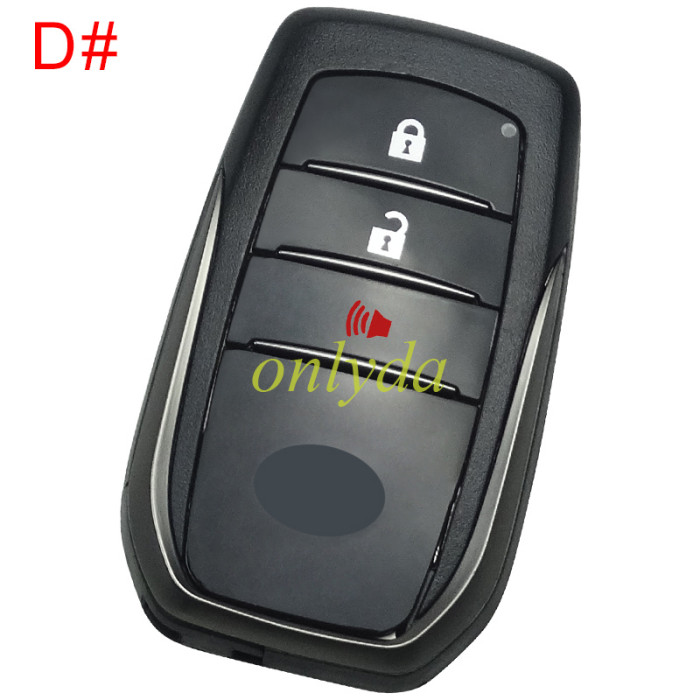 For Toyota key shell ，please choose button