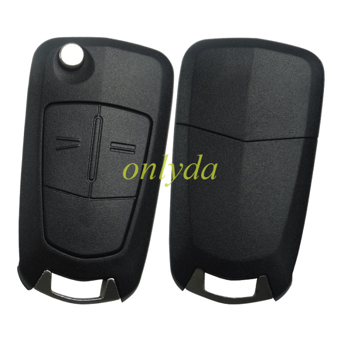 For Opel 2 button  remote key blank with HU100 blade, original Lo place