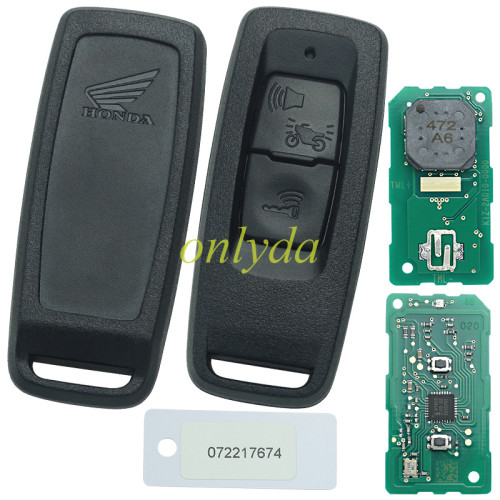 For  Honda motor 2 button  smart remote FSK with 433.92mhz , with 47chip