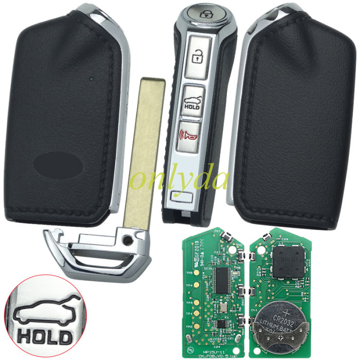 Original Kia 4 button remote key with 433.92mhz with 47 chip  button on the side  CK:J5010 or J6000