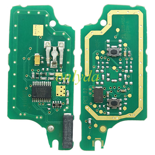 OEM PCB for Peugeot CE0536  2 Button Flip  Remote Key with 46 chip PCF7961 FSK model  with VA2 and HU83 blade , please choose the key shell original PCB with aftermarket shell