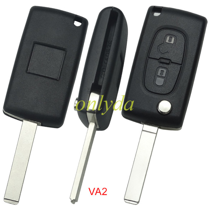 For peugeot 2B Flip Remote Key  433mhz (battery on PCB) FSK model  with 46 chip