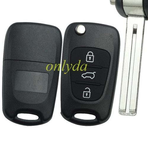 For Hyundai I30 and IX35 ,3 button remote key blank with HY22 blade, can choose the type of back cap