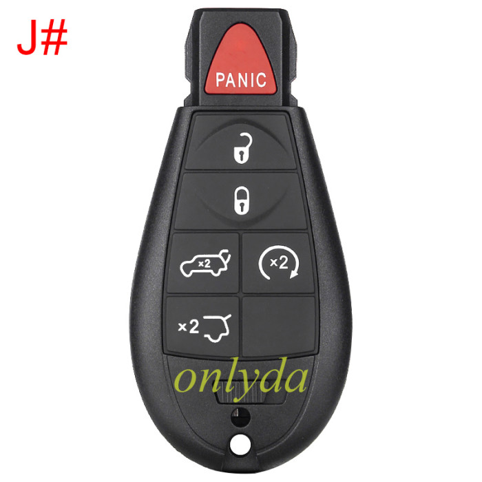 For Chrysler  remote key PCF7941chip- 433.92mhz  iyzc01c  M3N5WY72XX, 11models key shell, please choose.
