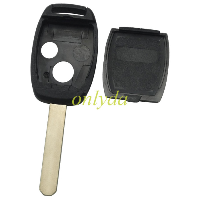 For Stronger Honda upgrade 2 buttons remote key shell （Without chip slot place) with badge