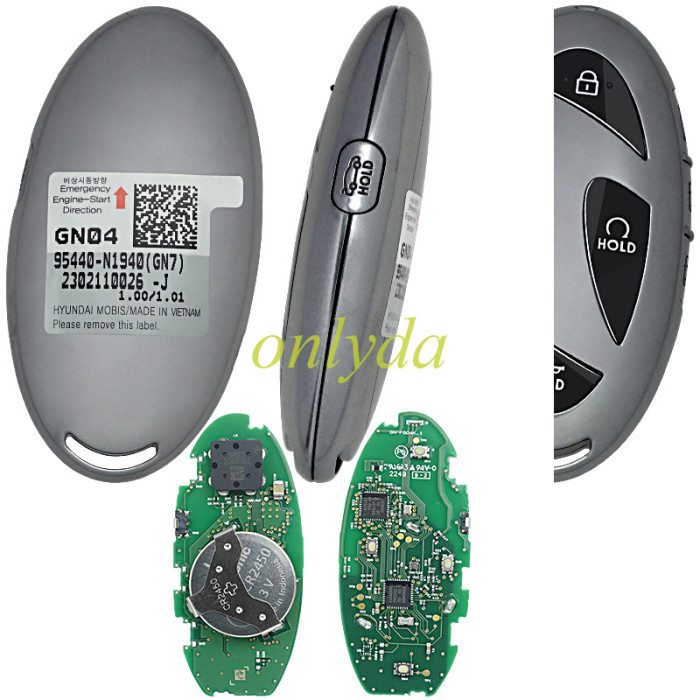 For Hyundai Grandeur 2023 Genuine Smart Remote Key 4+1 Buttons 433MHz 95440-N1940 GN7