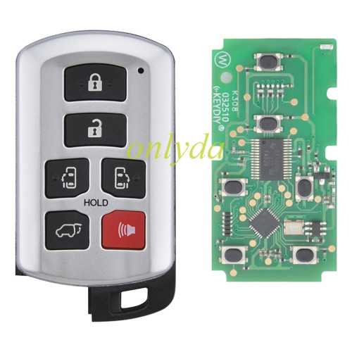 KEYDIY TDB07 KD Smart Key Universal Remote Control With Toyota 4D chip ,please choose the key shell 